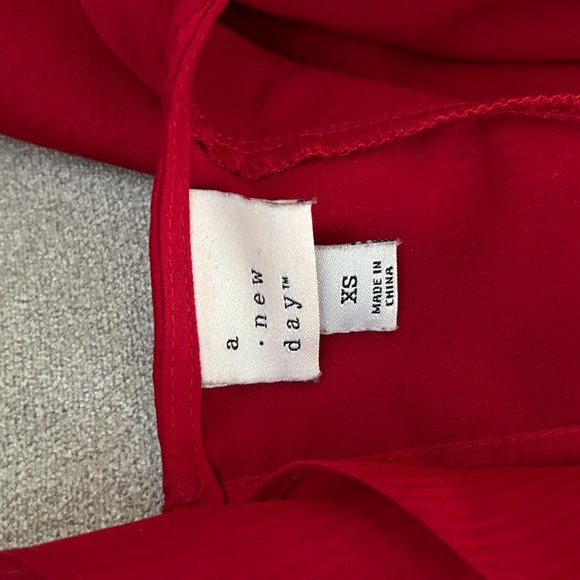 Red Ruffle Dress - Picture 6 of 9